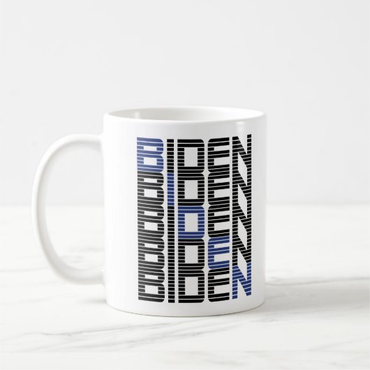 BIDEN-Textstapel Kaffeetasse (Links)