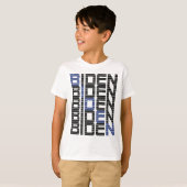 BIDEN-Textstapel T-Shirt (Vorne ganz)