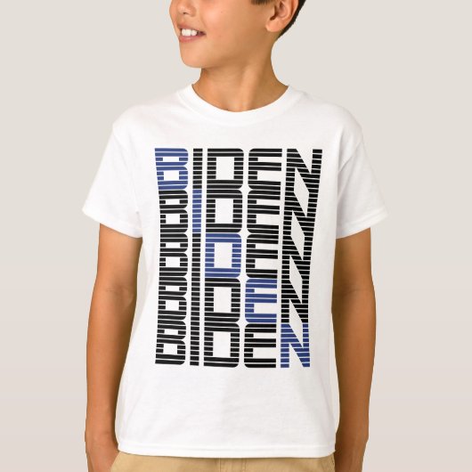 BIDEN-Textstapel T-Shirt (Vorderseite)