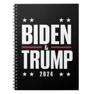 Biden Trump 2024 Lustige Wahl Präsidentschaft Vize Notizblock