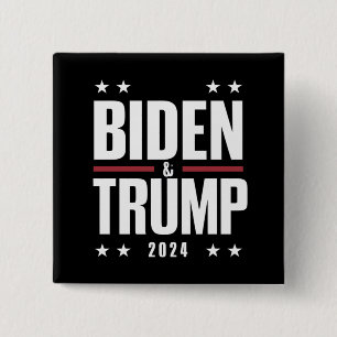 Biden Trump 2024 Lustige Wahl Präsidentschaftskand Button