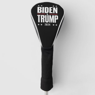 Biden Trump 2024 Lustige Wahl Präsidentschaftswahl Golf Headcover