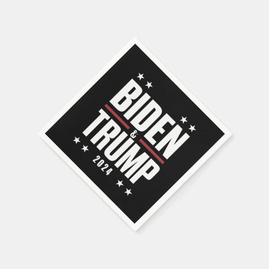 Biden Trump 2024 Vizepräsident der Funny Election Serviette (Ecke)