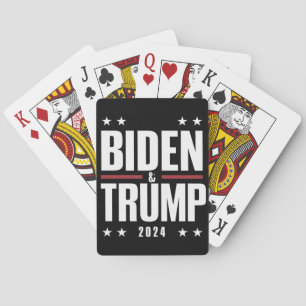 Biden Trump 2024 Vizepräsident der Funny Election Spielkarten