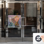 Biden Trump Fensteraufkleber (Büro Tür)