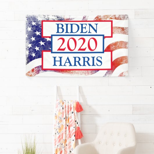 Biden und Harris 2020 Kundgebung zur Wahlunterstüt Banner (Insitu)