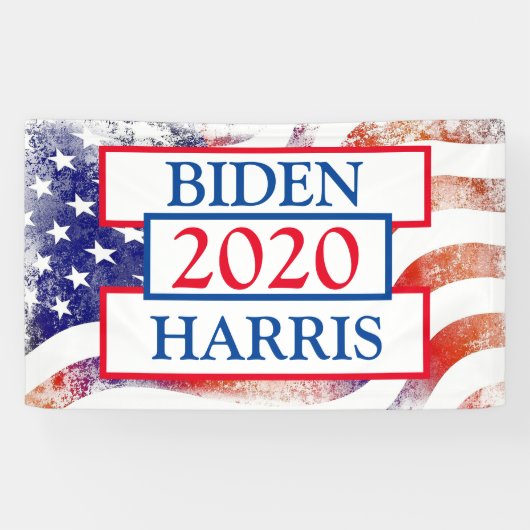 Biden und Harris 2020 Kundgebung zur Wahlunterstüt Banner (Horizontal)