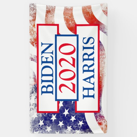 Biden und Harris 2020 Kundgebung zur Wahlunterstüt Banner (Vertikal)