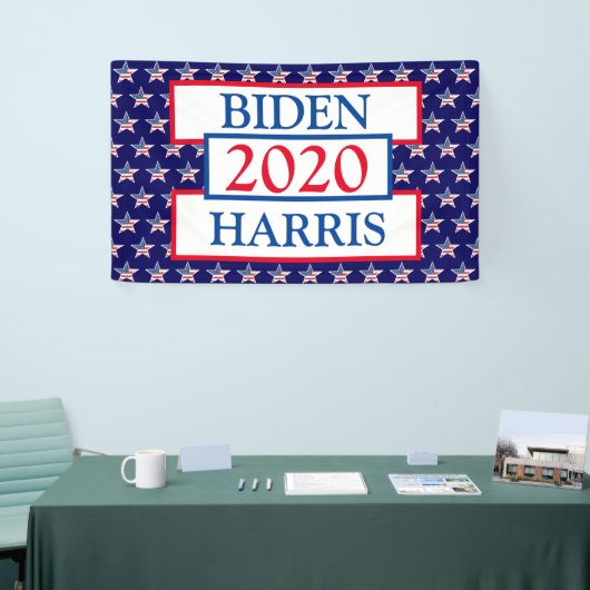 Biden und Harris 2020 Kundgebung zur Wahlunterstüt Banner (Messeveranstaltung)