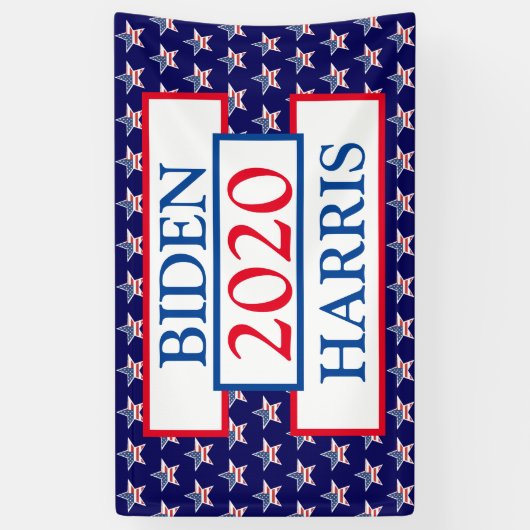 Biden und Harris 2020 Kundgebung zur Wahlunterstüt Banner (Vertikal)