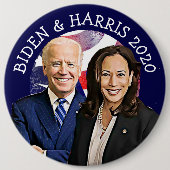 Biden und Harris 2020 US-Kundgebung zur Wahl Button (Vorderseite)