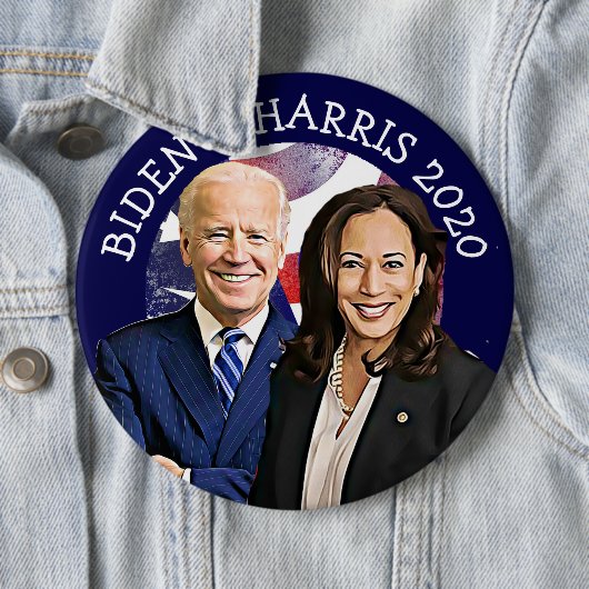 Biden und Harris 2020 US-Kundgebung zur Wahl Button (Beispiel)