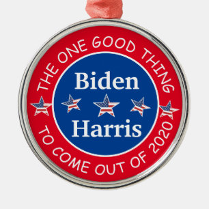 Biden und Harris 2020 Weihnachtskuchen Ornament Aus Metall