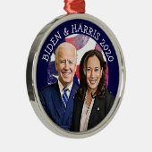 Biden und Harris Election 2020 Keepake Ornament Aus Metall (Rechts)