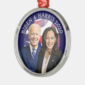 Biden und Harris Election 2020 Keepake Ornament Aus Metall (Links)