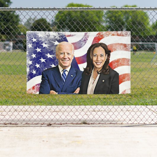 Biden und Harris Outdoor Banner (Insitu)