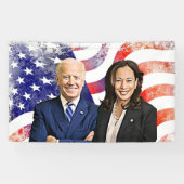 Biden und Harris Outdoor Banner (Horizontal)