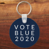 Biden und Harris wählen Blue 2020 Einfache Minimal Schlüsselanhänger (Vorderseite)