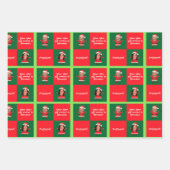 Biden und Harris Weihnachtswrapping Paper Geschenkpapier Set (Vorderseite 2)