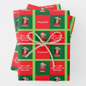 Biden und Harris Weihnachtswrapping Paper Geschenkpapier Set (Beispiel)