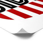 BIDEN US Flagge Poster (Ecke)