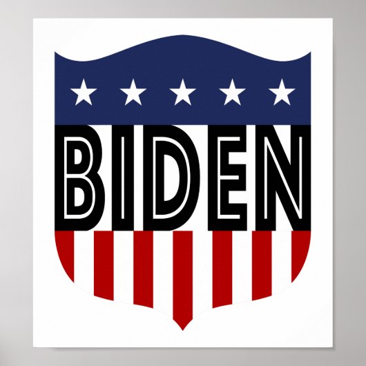 BIDEN US Flagge Poster (Vorne)
