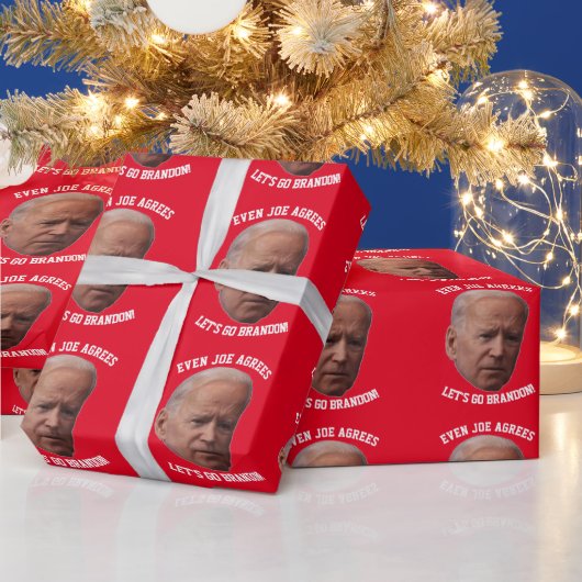 BIDEN VEREINBART LET'S GO BRANDON CHRISTMAS GESCHENKPAPIER (Feiertage)