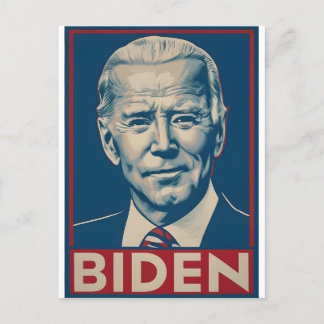 Biden Wahl 2024 Retro-Politik Postkarte
