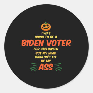 Biden-Wähler Anti-Demokrat und liberaler Trump-Wäh Runder Aufkleber