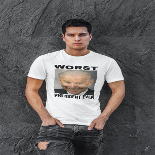 Biden Worst President je   Anti Joe Biden   L T-Shirt