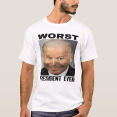 Biden Worst President je | Anti Joe Biden | L T-Shirt (Vorderseite)