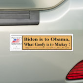 Biden zu Obama Y Autoaufkleber (Auf Auto)