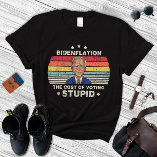 Bidenflation der Kosten für die Stimmabgabe bei ei T-Shirt