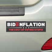 Bidenflation: Die Kosten der Stimmabgabe für Dummk Autoaufkleber (Auf Auto)