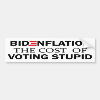 Bidenflation - Kosten der Stimmenthaltung | Inflat Autoaufkleber