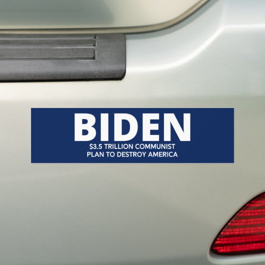 Bidenomics - Kommunistischer Plan, Amerika zu zers Autoaufkleber (Auf Auto)