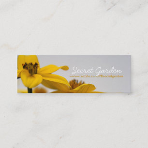 Bidens-Blumenphotographie-Visitenkarten Mini Visitenkarte