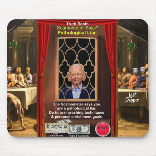 Bidens Geständnisstand Mousepad (Vorne)