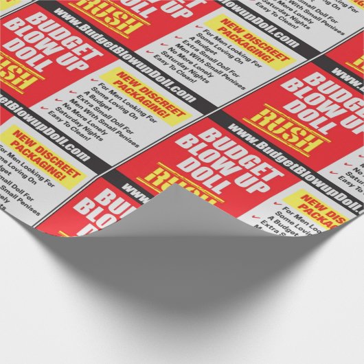 BIDGET BLOW UO DOLL GESCHENKPAPIER (Ecke)