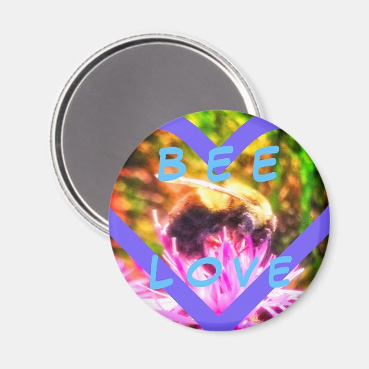 BIE-LIEBE MED MAGNET (Vorderseite/Rückseite)