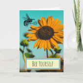 Bie Yourself Bumblebee Tennis Karte (Vorderseite)