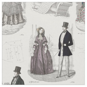 Biedermeier arbeitet romantisches Vintages Toile Stoff