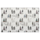 Biedermeier arbeitet romantisches Vintages Toile Stoff (Fat Quarter (45,7 x 55,9 cm))