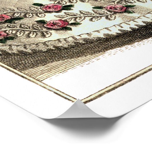 Biedermeier Fashion Print 1821 Poster (Ecke)