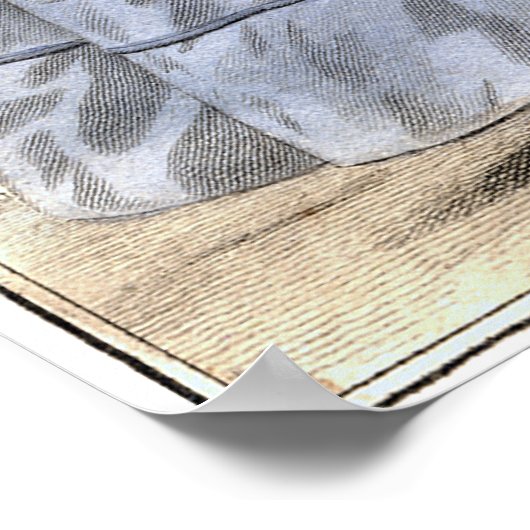 Biedermeier Mode Print 1835 Ladys in Hats Poster (Ecke)