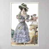 Biedermeier Mode Print 1835 Ladys in Hats Poster (Vorne)