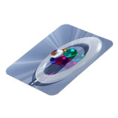 Biegen des leichten flexiblen Magneten Magnet (Linke Seite)