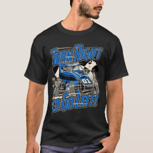 Biegen Sie rechts ab, um Links zu werden! - Blau - T-Shirt