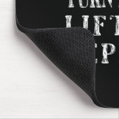 Biegen Sie rechts Links Skifahrer ab Mousepad (Ecke)
