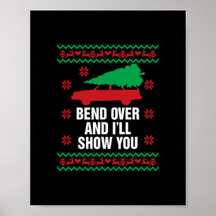biegen und i'zeigen Ihnen Weihnachtspaar m Poster